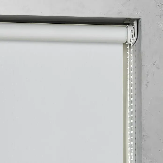 Verdunkelungsrollo - B x H: 95 x 275 cm, Schneeweiß - Detailaufnahme