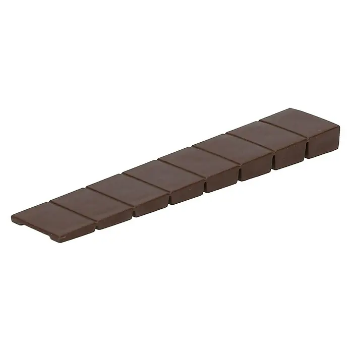 Türkeil Kunststoff - L x B x H: 100 x 20 x 8 mm, Braun, Inhalt: 4 Stk. - Rechte Seitenansicht