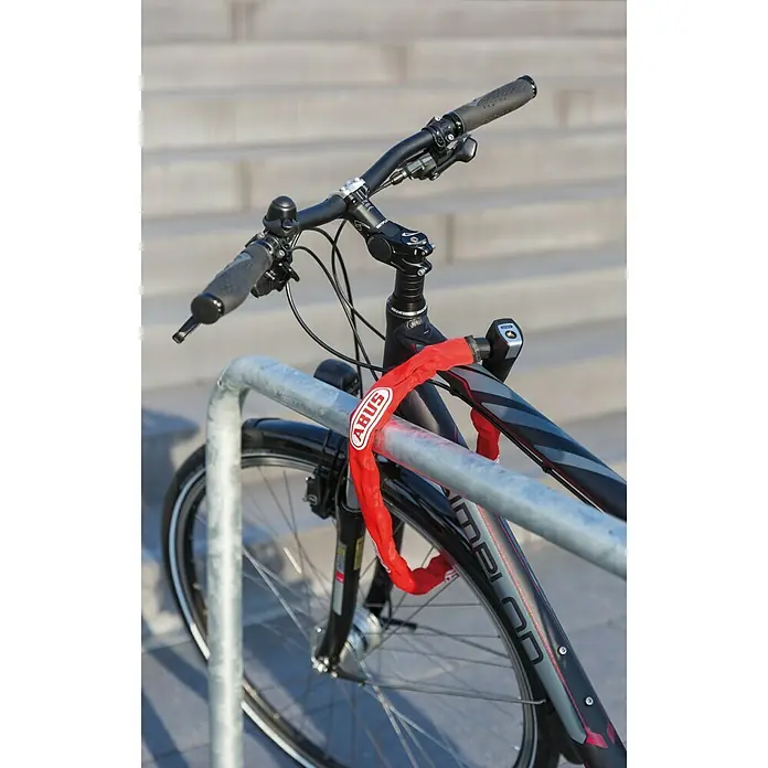 Abus Kettenschloss CH Lock 5406 - Rot, Länge: 85 cm, Stärke: 6 mm - Stimmungsaufnahme