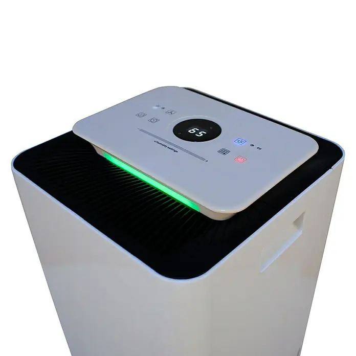 Proklima Odvlaživač zraka - 400 W, Kapacitet odvlaživanja: 20 l/dan, D x Š x V: 26,2 x 26,2 x 59 cm, Kotačići - Pogled odozgo