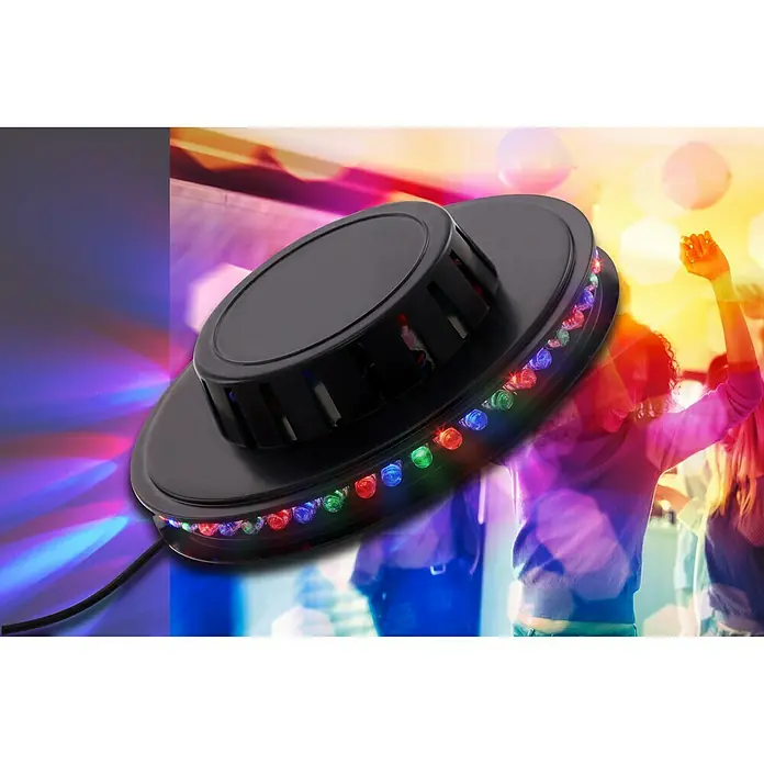 Briloner LED-Lichtrad COLOUR MOVE Disco-Licht - 3 Lichtfarben, Kunststoff