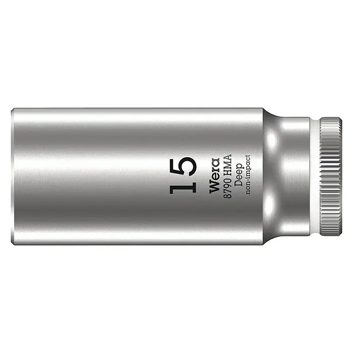Wera Steckschlüsseleinsatz 8790 HMA - Schlüsselweite: 15 mm, Antriebsgröße: ⅜″ - Vorderansicht
