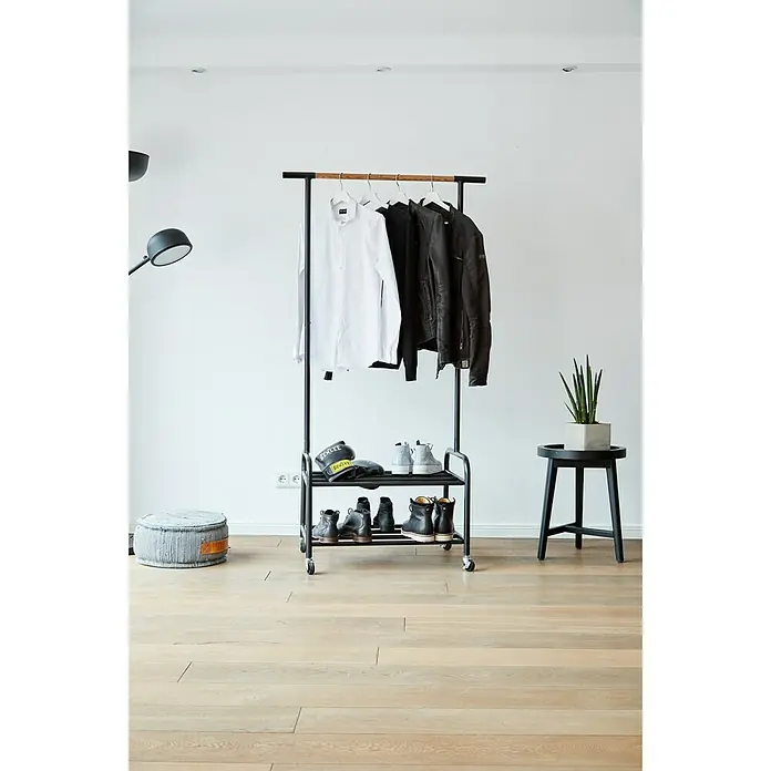 Store It Kolica za odjeću Loft - D x Š x V: 52,5 x 91,5 x 173 cm, Kotačići, Metal - Živopisni prikaz