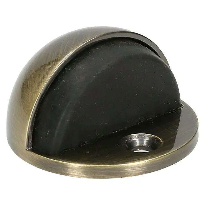 Türstopper halbrund - Durchmesser: 45 mm, Montageart: Schrauben, Gold - Rechte Seitenansicht