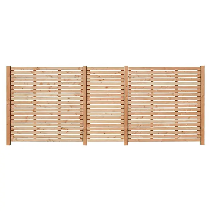 Sichtschutzelement Rhombus - 179 x 179 cm, Lärche, Unbehandelt