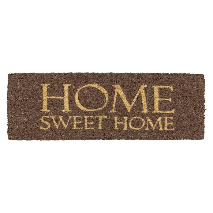 Astra Coco Kokosfußmatte Style - Home Sweet Home, Bunt, 25 x 75 cm, 100 % Kokos - Ansicht von oben