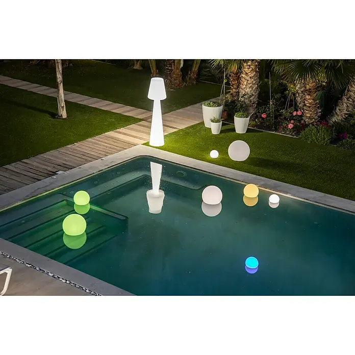 New Garden Lámpara de diseño para exterior LED Lola - 2 luces, Color de luz: Blanco frío, Altura: 110 cm