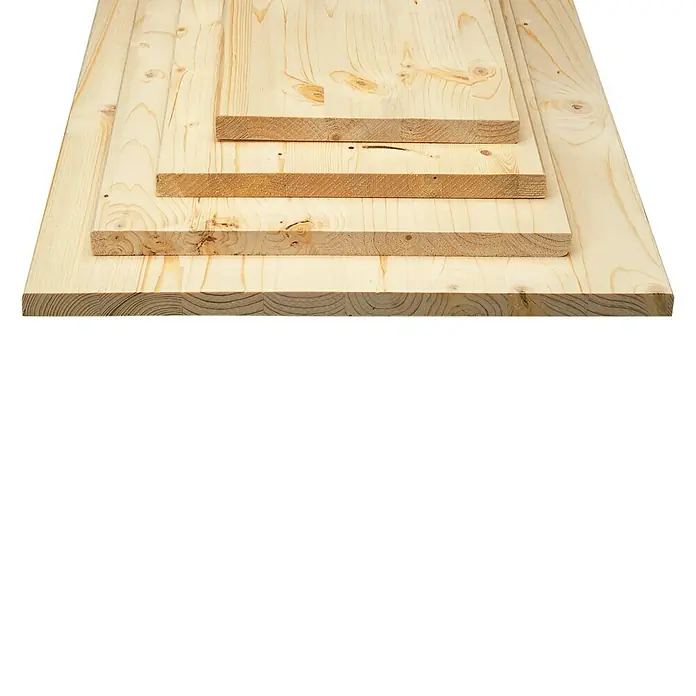 Masivna drvena lijepljena ploča - Smreka, D x Š x D: 80 x 20 x 1,8 cm - Pogled s lijeve strane