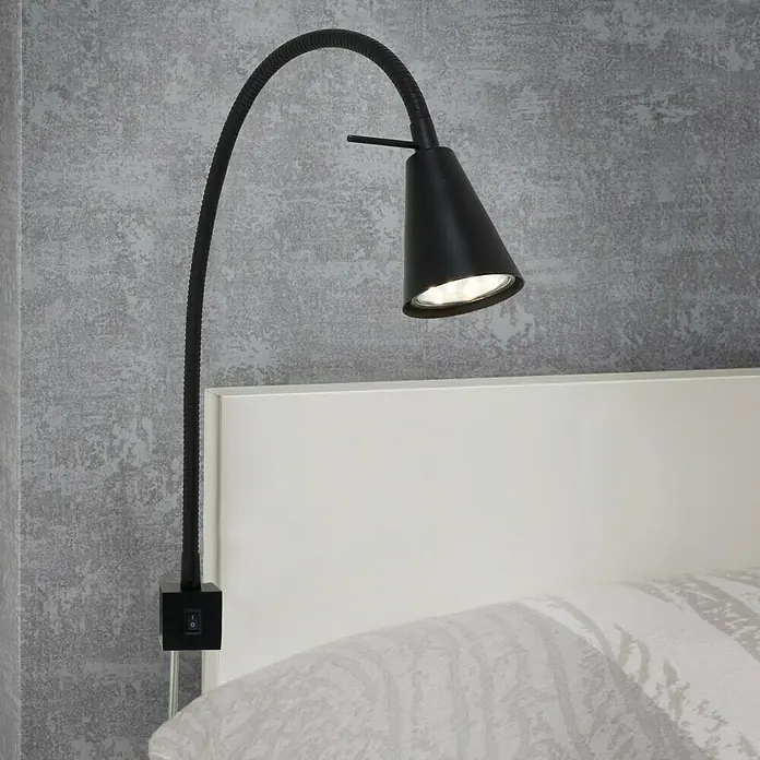 Briloner Led-wandspot Comfort Light nachtlicht - 4 W, Zwart, l x b x h: 5,8 x 21,7 x 40,3 cm