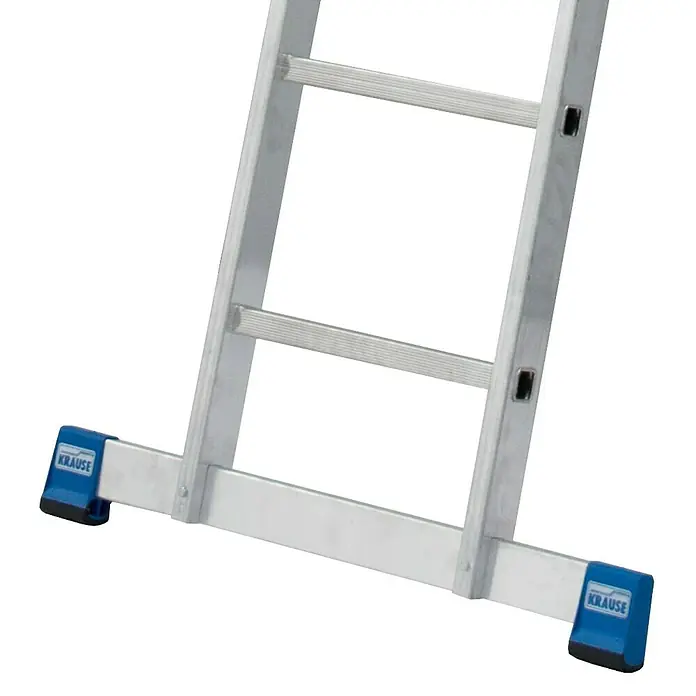 Krause Stabilo Sprossen-Mehrzweckleiter +S - Arbeitshöhe: 7,5 m, Anzahl Tritte: 3 x 10 Sprossen, Aluminium - Detailaufnahme