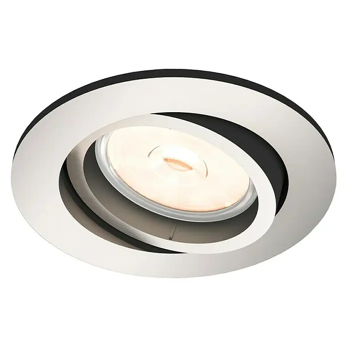 Philips Foco empotrable Donegal - 5,5 W, Ø x Al: 9 x 7 cm, Níquel