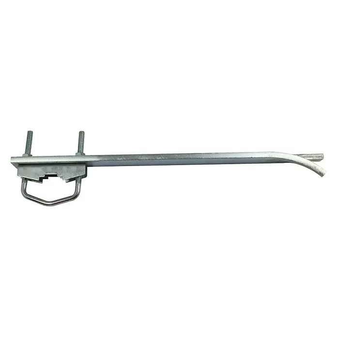 Metronic Brida de fijación  empotramiento para pared - Metal, L x An x Al: 40 x 3 x 4,5 cm