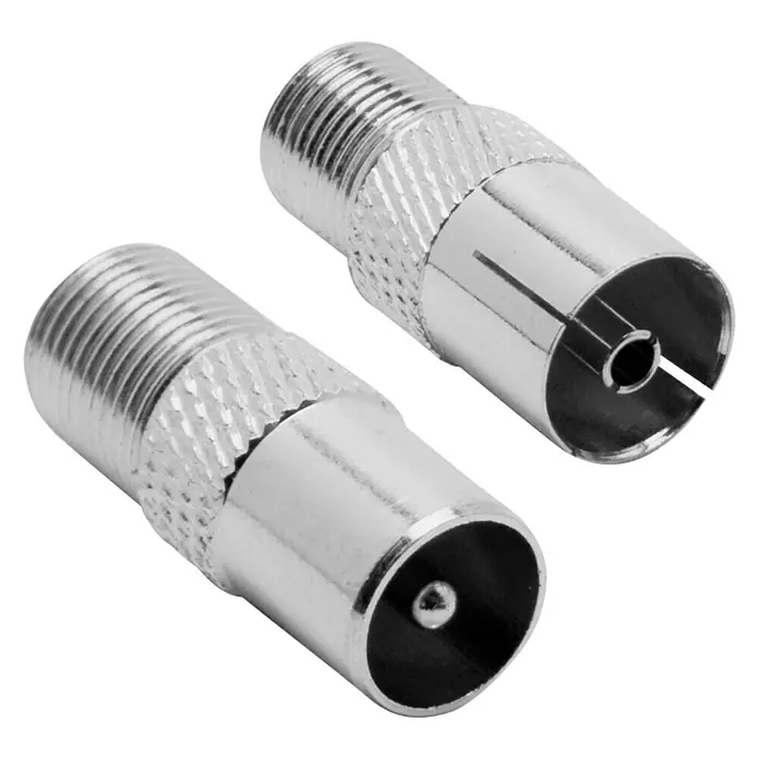 Metronic Adaptador F para TV - 2 x conector F, 9,52 mm