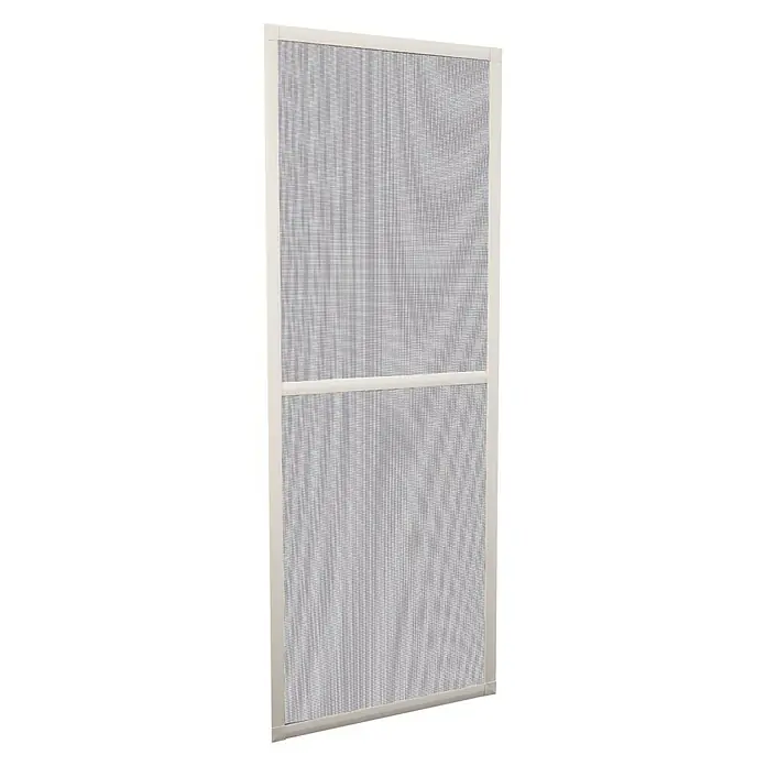 Mosquitera para puerta corredera - An x Al: 100 x 220 cm, Color bastidor: Blanco, Puertas