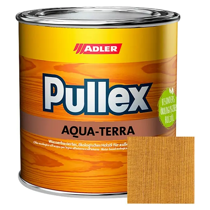 Adler Holzöl Pullex Aqua-Terra - Nuss, 750 ml, Matt