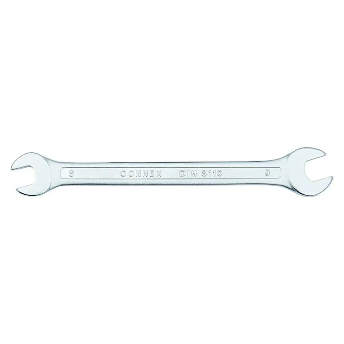 Llave fija de doble boca DIN 3110 - Ancho de llave: 8 x 9 mm