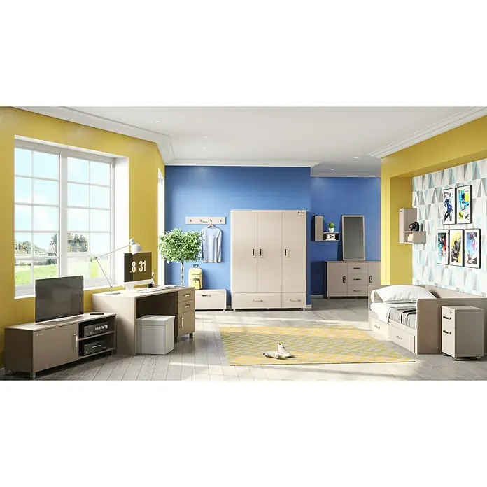 Phönix Miami Schreibtisch - L x B x H: 150 x 70 x 74 cm, Taupe - Stimmungsaufnahme