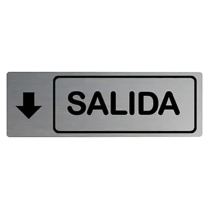Rótulo - Plateado/Negro, Salida