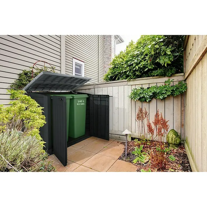 Keter Aufbewahrungsbox Store it out Max - L x B x H: 145,5 x 82 x 125 cm, Kunststoff, Anthrazit/Grau