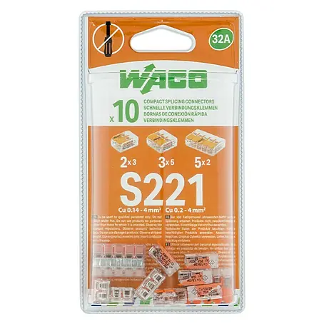 Wago  Lasklem met hendel Compact Mix 2, 3, 5 verbindingsklemmen
