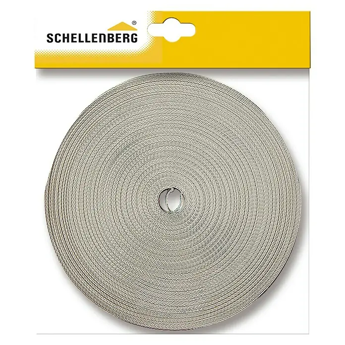 Schellenberg Rollladengurt - Beige, Länge: 4,5 m, Gurtbreite: 18 mm - Vorderansicht