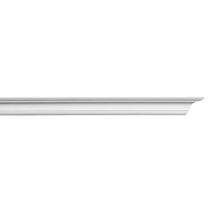 Zierprofil Modern E 15 - 2 m x 3 cm x 3 cm, Polystyrol XPS - Vorderansicht