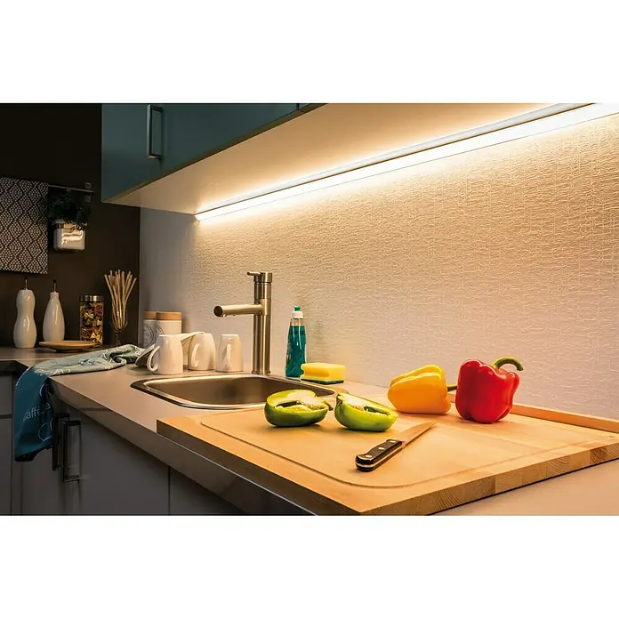 Paulmann Tira LED Set básico MaxLED 1000 - 1,5 m, Blanco cálido, 20 W - Foto ambiente