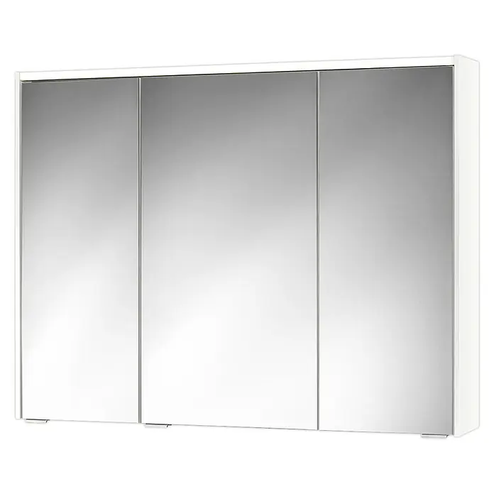 Sieper LED-Spiegelschrank KHX 100 - B x H: 100 x 74 cm, Mit Beleuchtung, MDF, Weiß - Vorderansicht