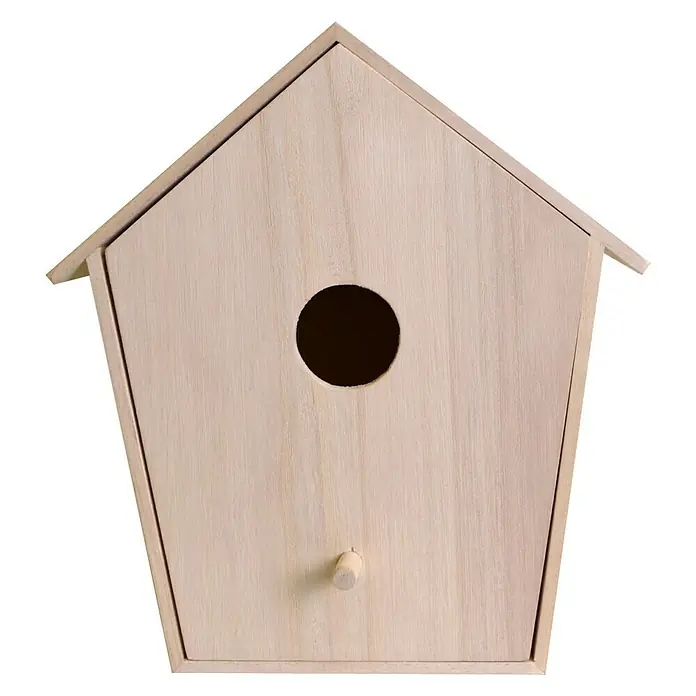 Artemio Caja de madera Nido - 22 x 13 x 22 cm, Natural/marrón claro