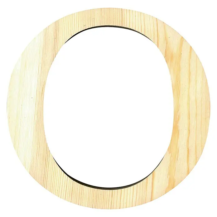Artemio Letra de madera - Motivo: O, L x An x Al: 19 x 1 x 19 cm, Madera