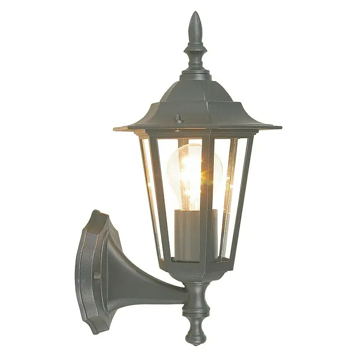 Eglo Laterna 4 Außenwandleuchte - 60 W, Schwarz, Klar, IP44