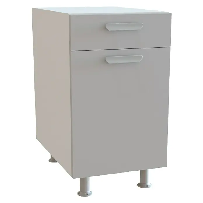 Top Element G Armario bajo con cajón - L x An x Al: 58 x 40 x 70 cm, Gris