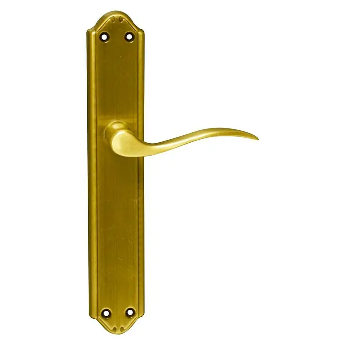 Juego de manillas - L x An x Al: 235 x 120 x 50 mm, Plateado, Apto para: Puertas de madera