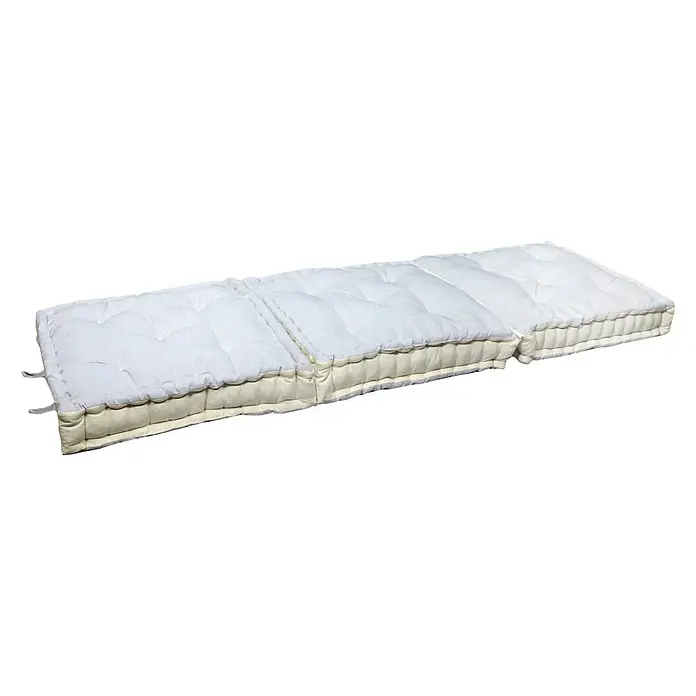 Cojín para asiento Banqueta 3 en 1 - 60 x 60 x 10 cm, Gris, 100% algodón