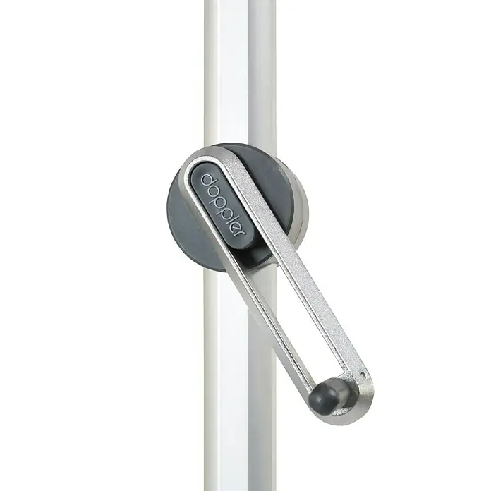 Doppler Expert Sonnenschirm Auto Tilt - Hellgrau, 300 x 200 cm - Detailaufnahme