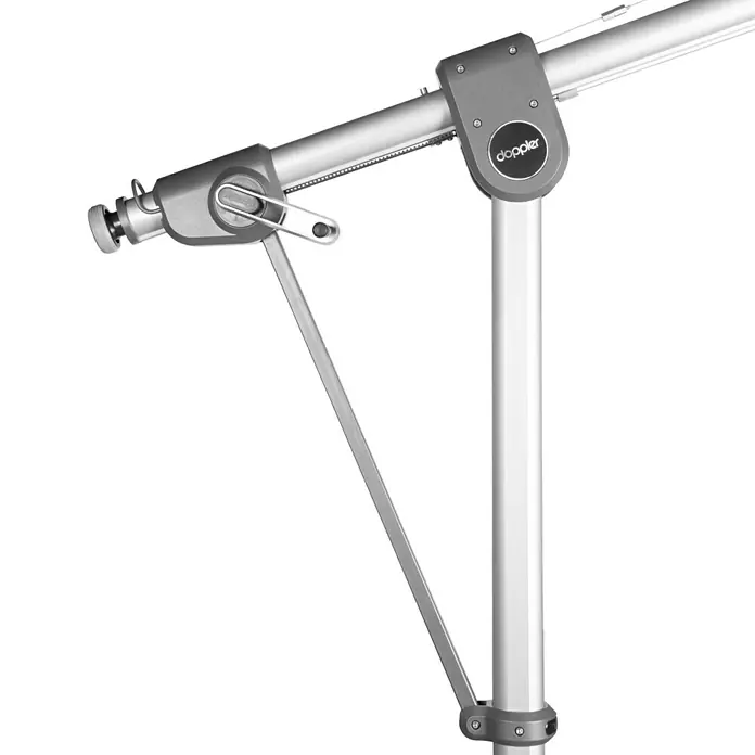 Doppler Expert Pendelschirm - Rot, 350 cm - Detailaufnahme