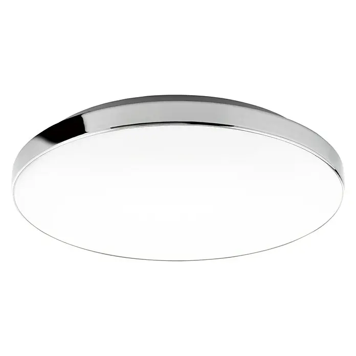 Briloner Plafón LED redondo Cromo - 18 W, Ø x Al: 35,5 x 6,5 cm, Blanco neutro