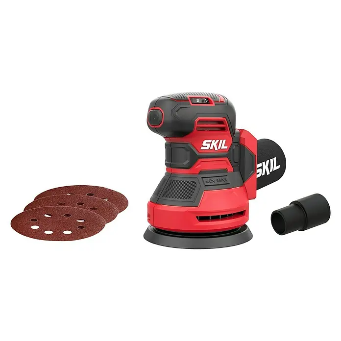 Skil Energy Platform Akku-Exzenterschleifer 3745 CA - 18 V, Ohne Akku, Durchmesser Schleifteller: 125 mm - Linke Seitenansicht