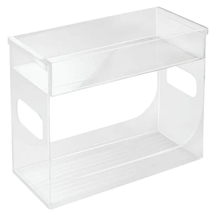 Especiero con bandeja Binz - L x An x Al: 25,78 x 11,58 x 21,59 cm, Plástico, Transparente