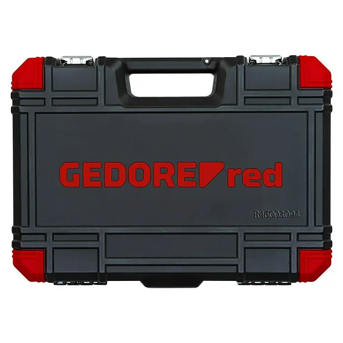 Gedore red Steckschlüssel-Satz - Inhalt: 94 -tlg., Steckschlüsselsatz: ½ + ¼″