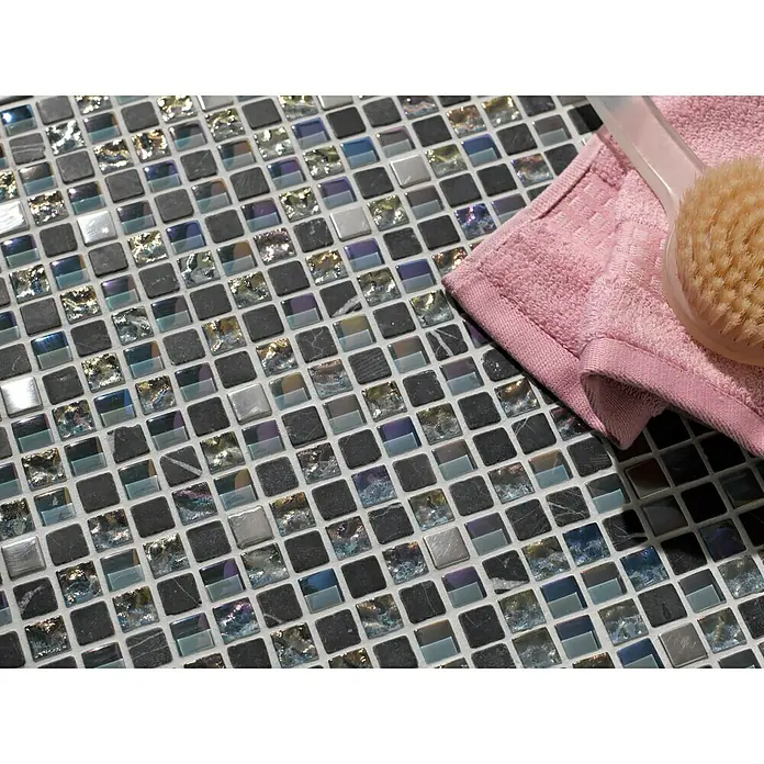 Mozaik csempe Crystal Mix XCM M840 - Fényes - Közeli felvétel