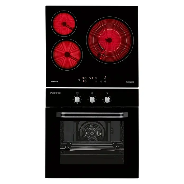 Jocel Set de horno empotrado JPK3EV200358 - Número de tipos de calentamiento: 7 ud., Negro
