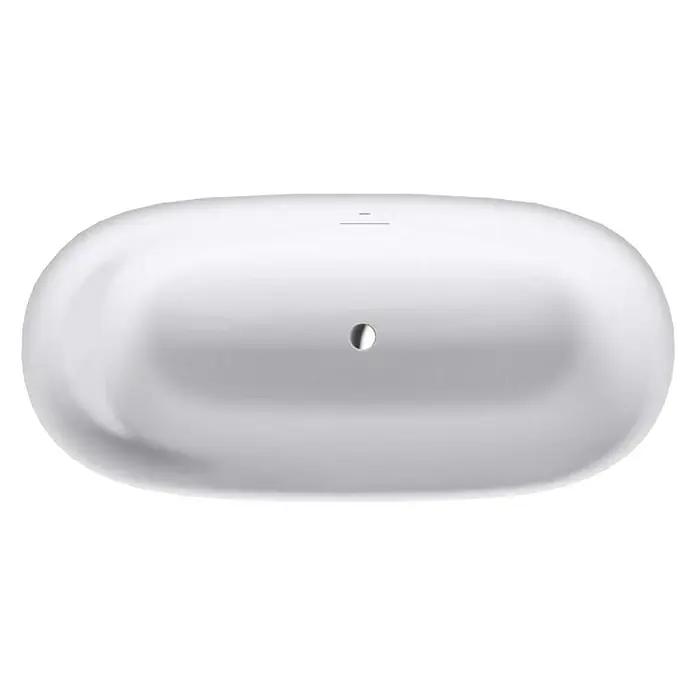 Duravit Cape Cod Freistehende Badewanne - 185,5 x 88,5 cm, Mineralguss, Weiß - Vorderansicht