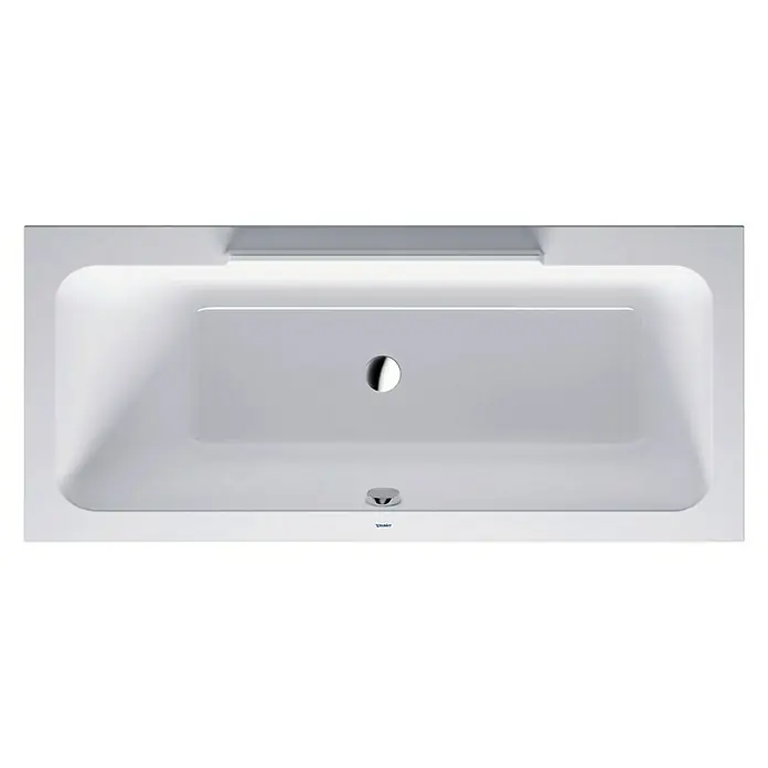 Duravit DuraStyle Badewanne - 170 x 75 cm, Rückenschräge Links, Sanitäracryl, Weiß - Vorderansicht