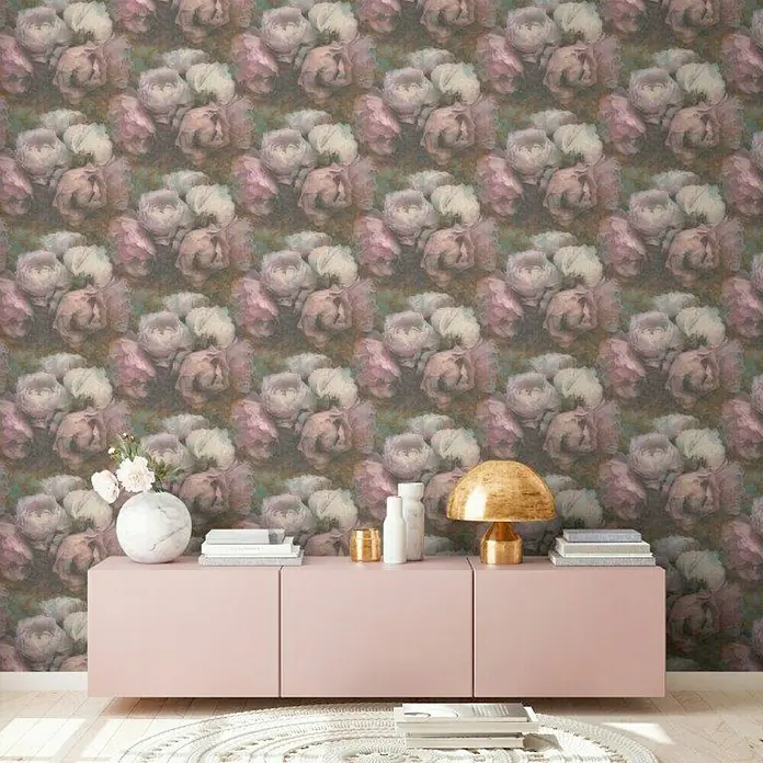 AS Creation New Walls Vliestapete New Walls Romantic Dream Rose Flieder - Flieder, Floral, 10,05 x 0,53 m