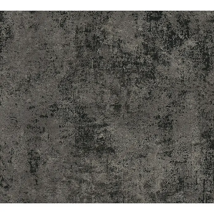 AS Creation New Walls Vliestapete - Anthrazit, Uni, 10,05 x 0,53 m - Detailaufnahme