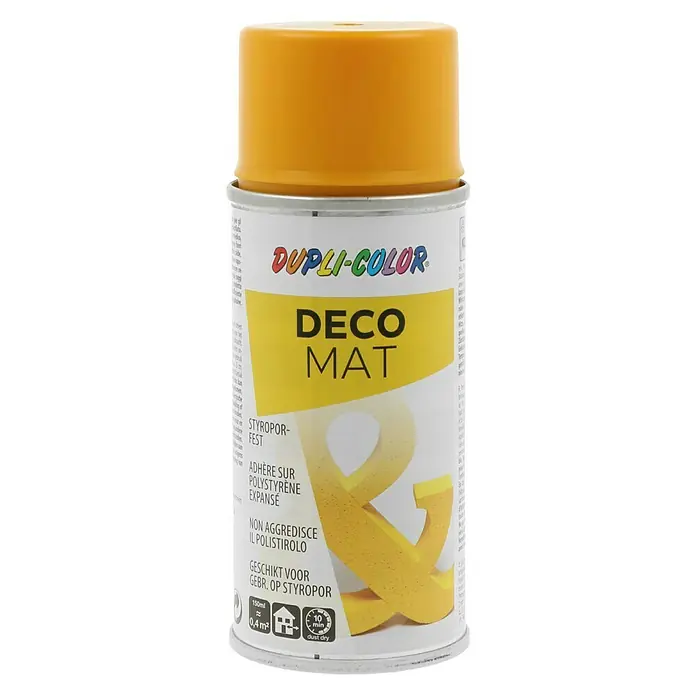 Dupli-Color Color Acryl-Lackspray Deco Matt RAL 1007 - Narzissengelb, 150 ml, Matt - Vorderansicht