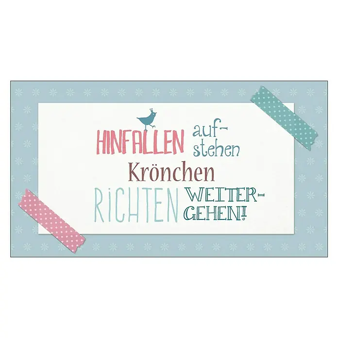 ProArt Type Hype Decopanel - Krönchen richten, B x H: 30 x 15 cm - Vorderansicht