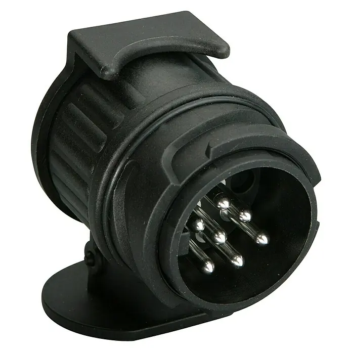 UniTEC Adapter - 13-polig (Fahrzeug) auf 7-polig (Anhänger) - Vorderansicht
