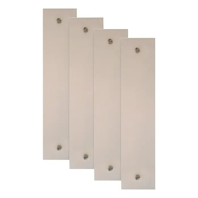 Treba Frewa Geländerfüllung F21 - Acryl, 720 x 170 mm, Weiß satiniert, 4 Stk. - Vorderansicht